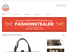 Tablet Screenshot of fashionstealer.com